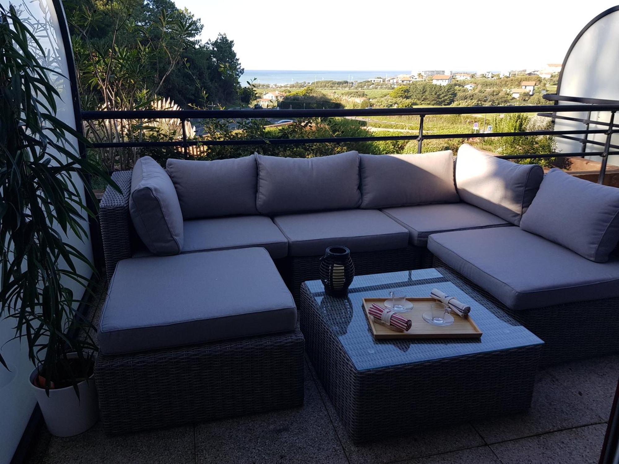 Studio Dans Residence De Standing Avec Parking Et Sa Terrasse Vue Mer Bidart Exterior foto